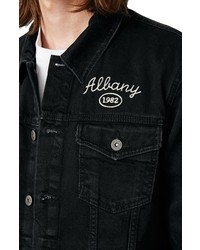 Topman Toman Albany Chain Stitch Denim Jacket