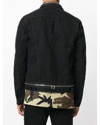 Givenchy Zip Trim Denim Jacket