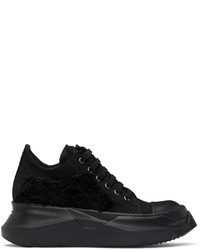 Rick Owens DRKSHDW Black Abstract Sneakers