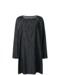 Black Denim Midi Dress
