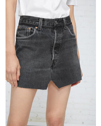 Vetements Black Jean Mini Skirt