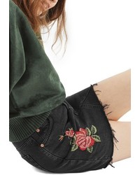 Topshop Rose Denim Miniskirt