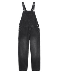 Topman Rodeo Dungarees In Black At Nordstrom