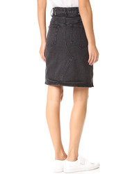 3.1 Phillip Lim Denim Asymmetrical Skirt With Zipper