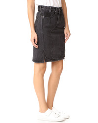3.1 Phillip Lim Denim Asymmetrical Skirt With Zipper