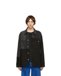 Acne Studios Acne S Black And Grey Bla Konst Mathers Recrafted Jacket