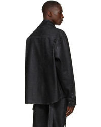 Ottolinger Black Denim Oversized Shirt Jacket