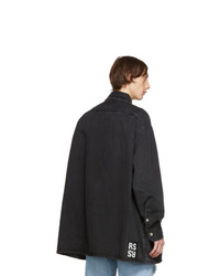 Raf Simons Black Denim Big Fit Shirt