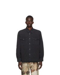 Our Legacy Black Denim New Frontier Shirt
