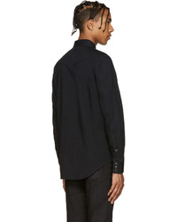 Saint Laurent Black Denim Shirt