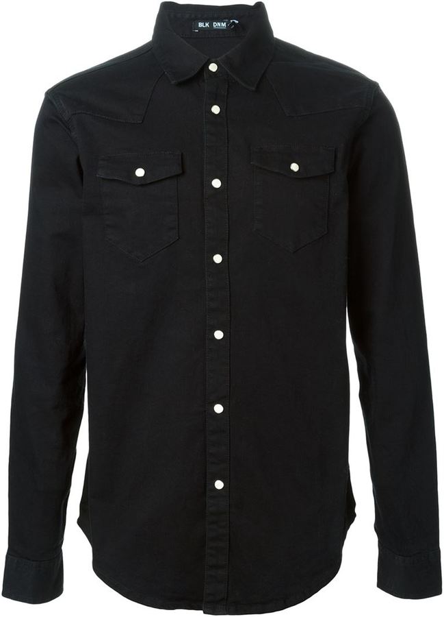 BLK DNM Denim Shirt, $203 | farfetch.com | Lookastic