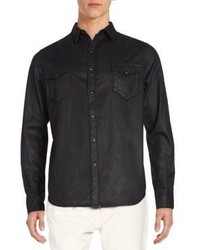 Cult of Individuality Clint Coated Denim Sportshirt