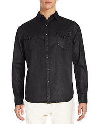 Cult of Individuality Clint Coated Denim Sportshirt