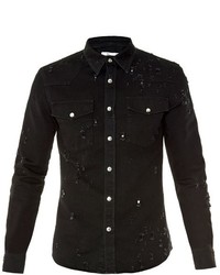 Givenchy Destroyed Denim Shirt