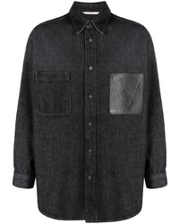 Valentino Logo Pocket Denim Shirt