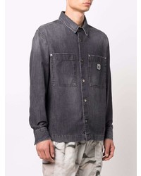 Palm Angels Palm Tree Denim Shirt