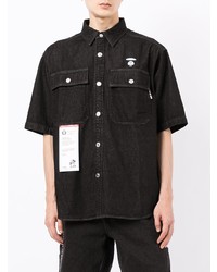 AAPE BY A BATHING APE Aape By A Bathing Ape Short Sleeve Denim Shirt