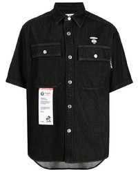 AAPE BY A BATHING APE Aape By A Bathing Ape Short Sleeve Denim Shirt