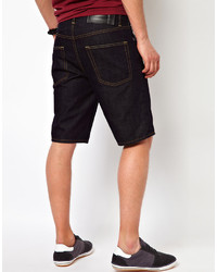 Black Chocoolate Denim Shorts