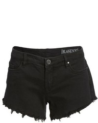 Blank NYC Blanknyc Pucker Up Fray Hem Cutoff Denim Shorts