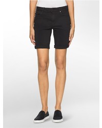 Calvin Klein Black Wash Denim City Shorts