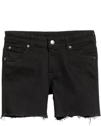 H&M Denim Shorts Black Ladies