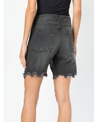 Faith Connexion Distressed Jewelled Cross Shorts