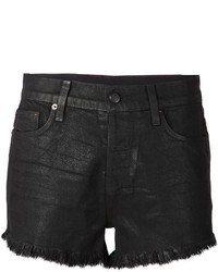 Ksubi Fringed Denim Shorts, $195 | farfetch.com | Lookastic.com