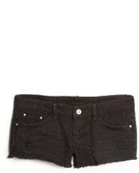 Mango Outlet Black Denim Shorts