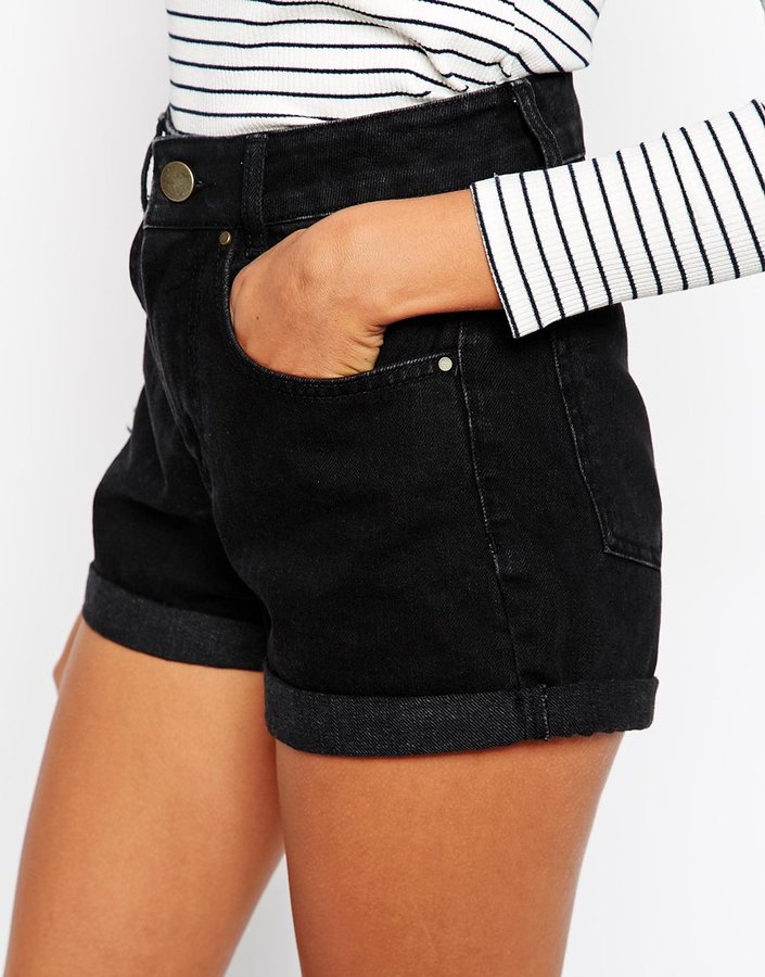 petite high waisted shorts