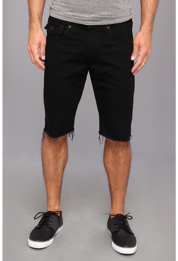 Black Jean Shorts Mens - The Else