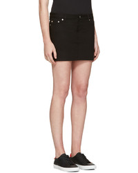 Givenchy Black Denim Skirt
