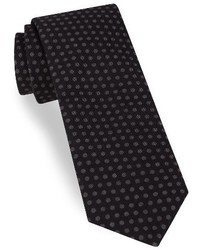 Ted Baker London Black Denim Cotton Skinny Tie