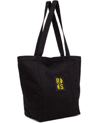 Raf Simons Black Smiley Edition Denim Tote Bag