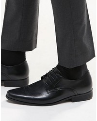 Asos Brand Derby Shoes In Black