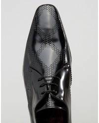 Jeffery West Escobar Diamond Embossed Derby Shoes