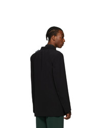 Balenciaga Black 80s Shoulder Blazer