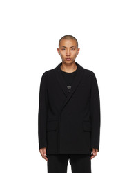 Wooyoungmi Black Concealed Double Breasted Blazer