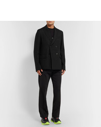 Valentino Black Double Breasted Wool Blazer