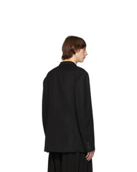 Yohji Yamamoto Black Doubled Short Jacket