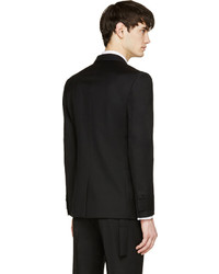Givenchy Black Wool Double Breasted Blazer