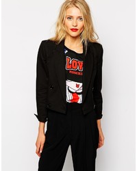Love Moschino Cropped Double Breasted Blazer