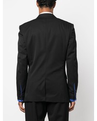 Moschino Double Breasted Contrast Trim Blazer