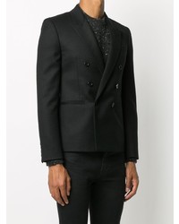 Saint Laurent Double Breasted Fitted Blazer