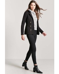 Forever 21 Double Breasted Knit Blazer