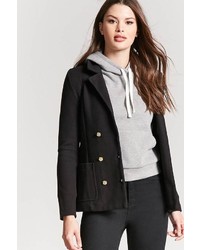 Forever 21 Double Breasted Knit Blazer