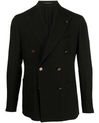 Tagliatore Double Breasted Linen Blend Blazer