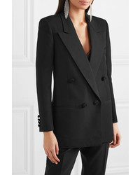 Saint Laurent Double Breasted Med Wool Blazer