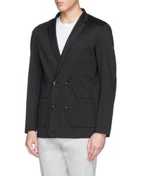 Mauro Grifoni Double Breasted Ramie Blend Blazer