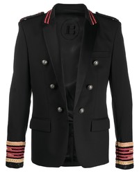 Balmain Embellished Cuffs Double Breasted Blazer